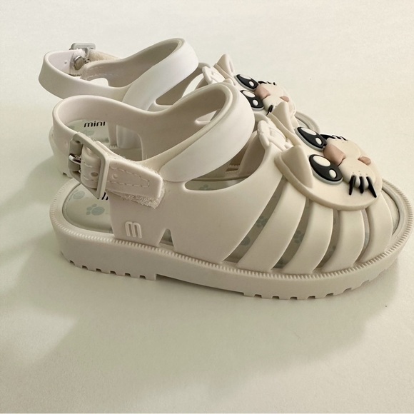Mini Melissa White Cat Sandals - Picture 7 of 8